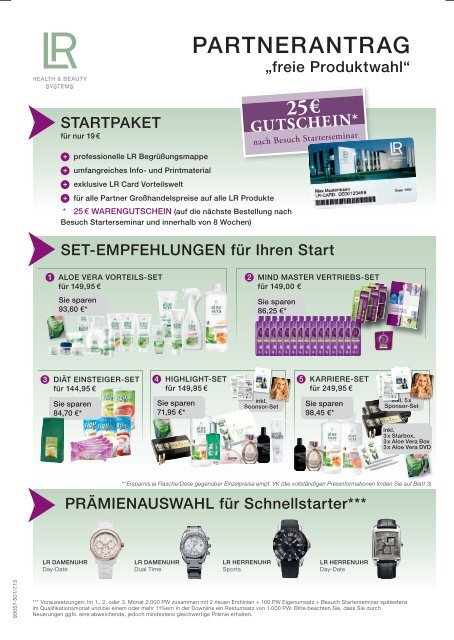 Jetzt Partner werden! - Aloe Vera Plus