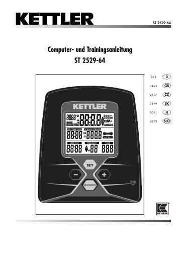 Computer- und Trainingsanleitung ST 2529-64