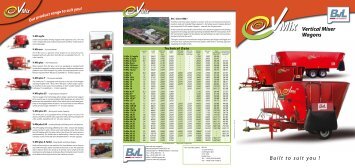 Built to suit you ! Vertical Mixer Wagons - BvL Group