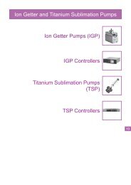 Ion Getter and Titanium Sublimation Pumps