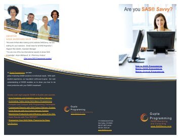 Brochure - SAS Savvy