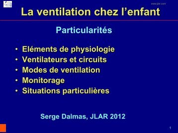 La ventilation chez l'enfant - JLAR