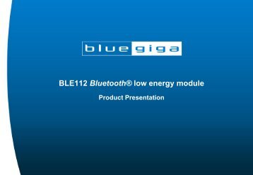 BLE112 Bluetooth® low energy module - Glyn Store