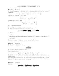 CORRIGE DE L'EXAMEN DU 19/12 Exercice 1 (4 points) 1) (2 pts ...