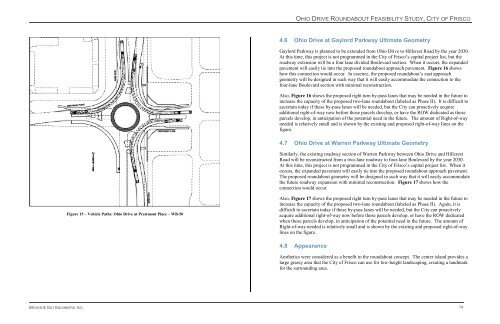 Modern Roundabout Feasibility Study - City of Frisco