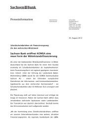 Download Presseinformation - Sachsen Bank