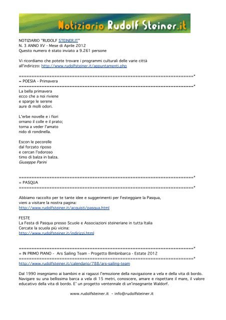 RUDOLF STEINER LIBRI DA SCARICARE