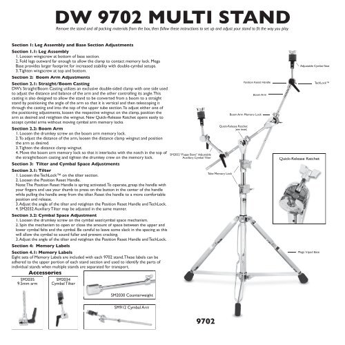 9702 Multi Stand - Drum Workshop