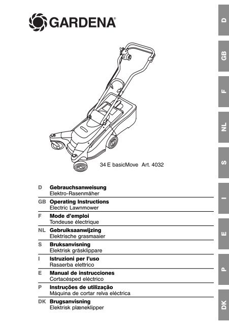 GARDENA Elektro-Rasenmäher 34 E basicMove - Gardena.com