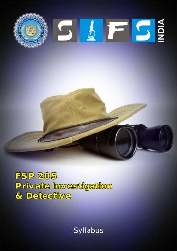 FSP 205 Private Investigation & Detective