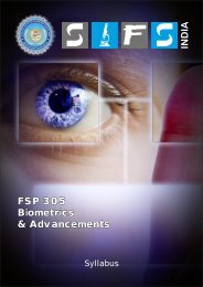 FSP 305 Biometrics & Advancements