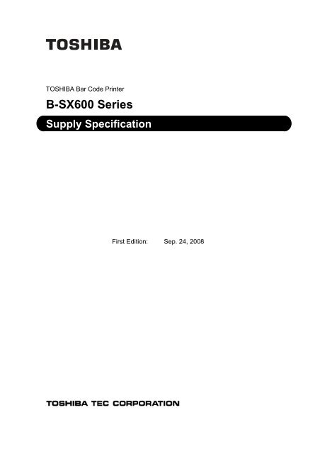 B Sx600 Series Supply Specification Finn Id