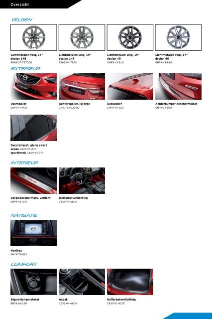 Mazda6 accessoires