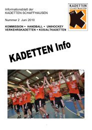 Info Juni - KOS - Altkadetten Schaffhausen