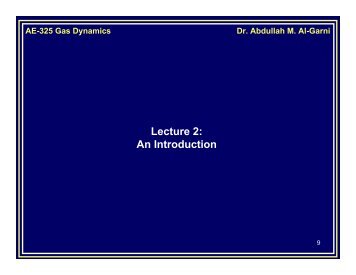 AE325 Lec02(pdf) - KFUPM Open Courseware