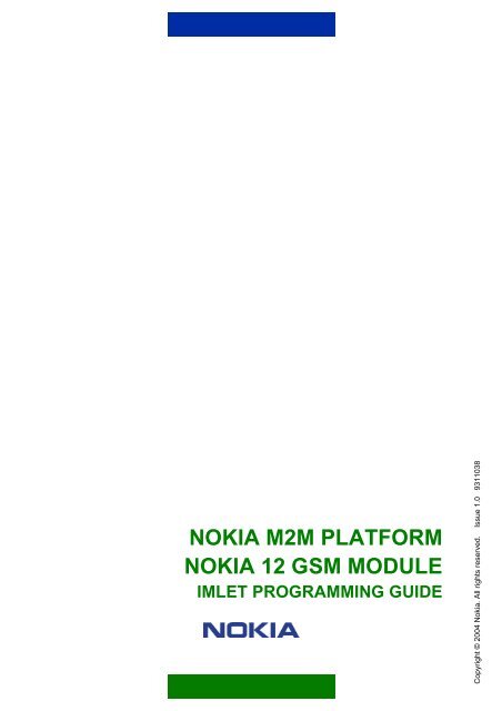 Nokia M2M Platform Nokia 12 GSM Module IMlet ... - Teltonika