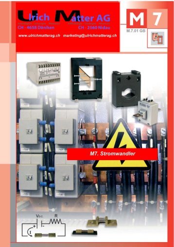 Circutor Katalog M7 Stromwandler - Ulrichmatterag.ch