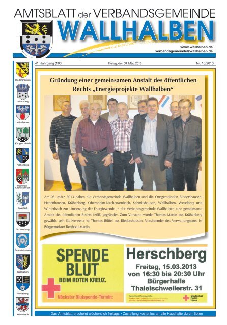 KW 10 2013 vom 08.03.2013 - Verbandsgemeinde Wallhalben