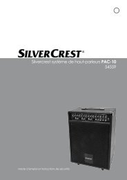 Silvercrest systÃ¨me de haut-parleurs PAC-10 54559
