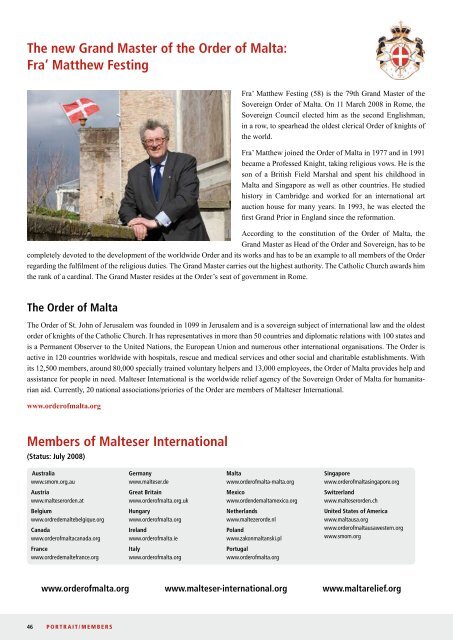 Malteser International Annual Report 2007 - Ordine di Malta