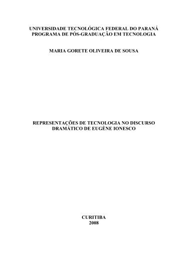 u iversidade tec olÃ³gica federal do para Ã¡ programa de pÃ³s ... - UTFPR