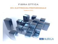 Impianti in fibra ottica - Net-Sat Guidotti