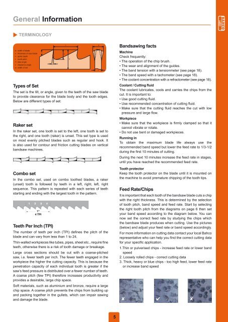 BANDSAWS & METAL CUTTING TOOLS