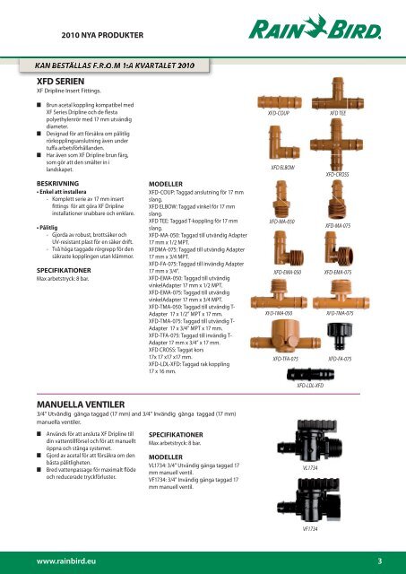 2010 NYA PRODUKTER - Rain Bird