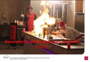 Newsletter 01/2013 - Fachbereich Chemie, Pharmazie und ...