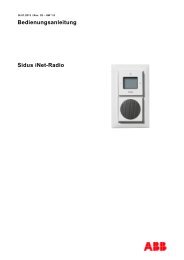 Bedienungsanleitung Sidus iNet-Radio - ABB Schweiz AG ...