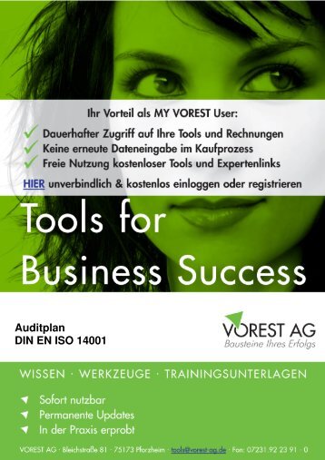 Auditplan DIN EN ISO 14001 - Vorest AG