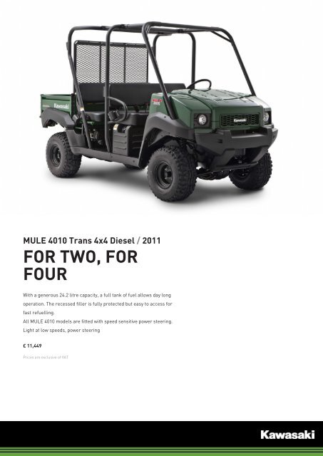 MULE 4010 Trans 4x4 Diesel