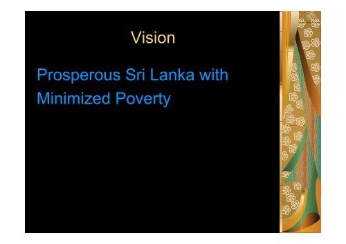 Poverty Alleviation in Sri Lanka: