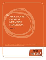 The ABOLITIONIST CHURCH NETWORK ... - World Wide Open