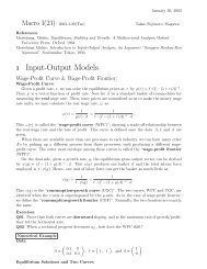 1 Input-Output Models