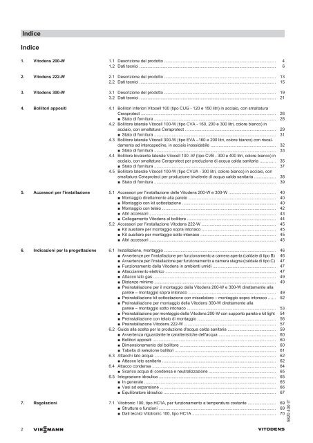 vitodens 200/222/300-w - Certificazione energetica edifici