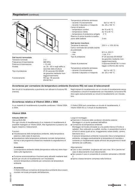 vitodens 200/222/300-w - Certificazione energetica edifici