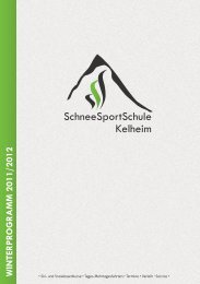 WINTERPROGRAMM 2011/2012 - Sport 2000 Kelheim