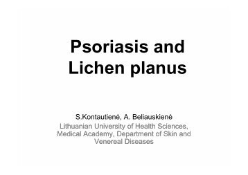 Psoriasis and Lichen planus