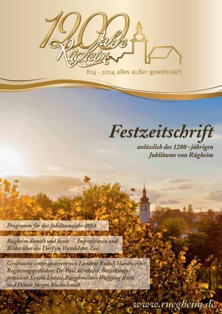 1200 Jahre Rügheim Festzeitschrift