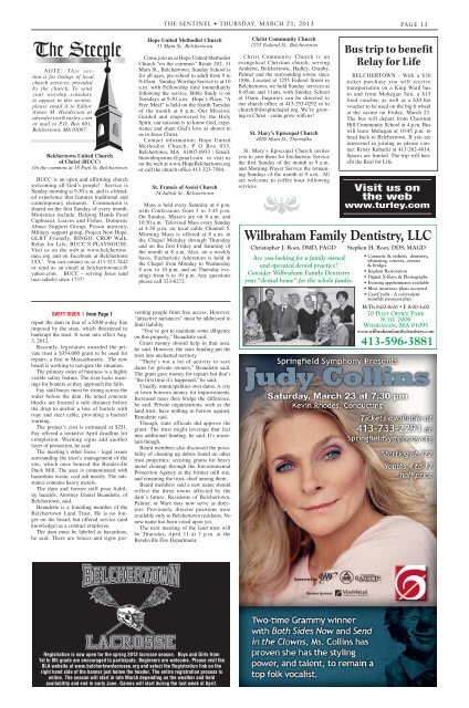 March 21, 2013 PDF Edition - The Sentinel