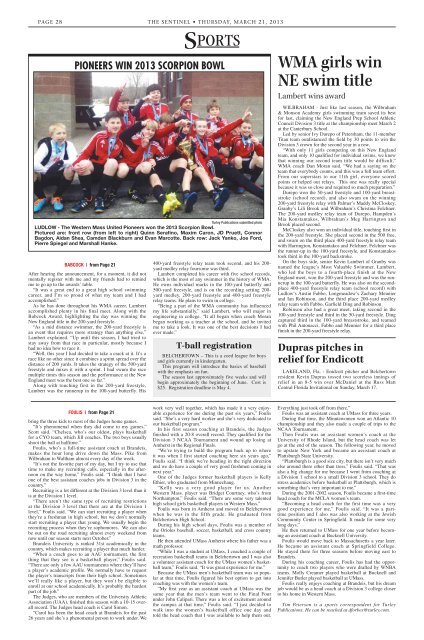 March 21, 2013 PDF Edition - The Sentinel