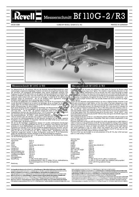 Messerschmitt Bf110G-2/R3