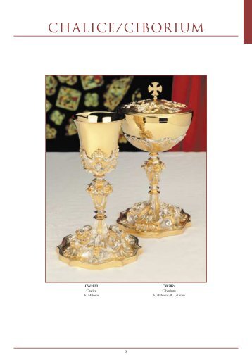 CHALICE/CIBORIUM - Gatto Christian Shop