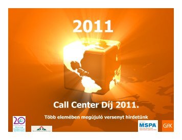 Call Center DÃ­j 2011. - GfK HungÃ¡ria