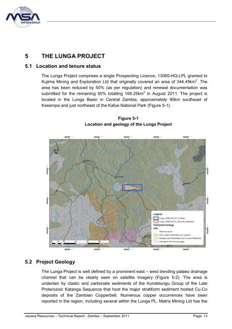 Independent Geologist's Report Zambia - Syrah Resources Ltd
