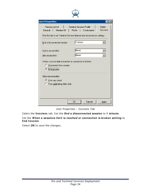 iFix and Terminal Services - ThinManager