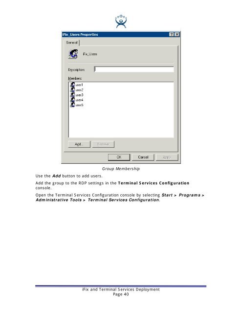 iFix and Terminal Services - ThinManager