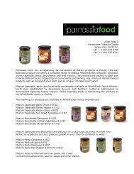 Parnassia Food, Inc. is expanding the distribution of Mezzini ...