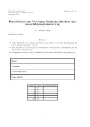 Probeklausur - Systemsoftware und Verteilte Systeme - UniversitÃƒÂ¤t ...